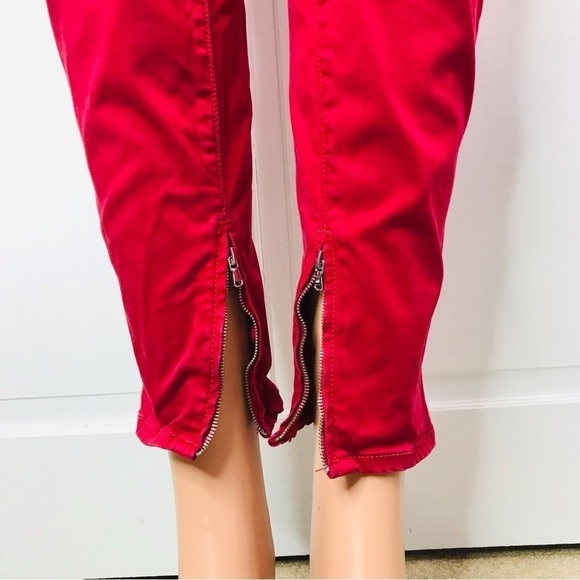 J BRAND Red Burn Ankle Crop Pants Size 30 - Picture 4 of 10